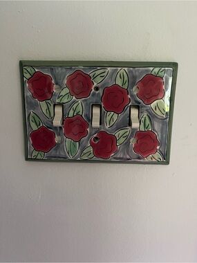 Triple porcelain switch cover